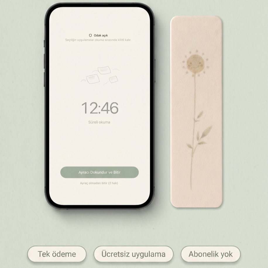 sakin — NFC’li Kitap Ayracı
